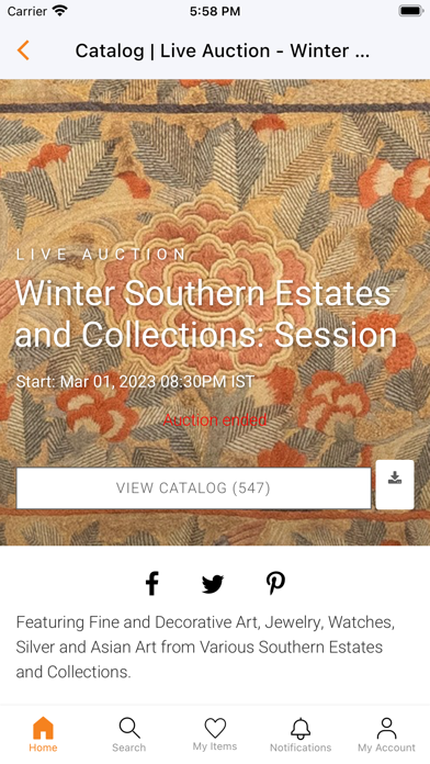 Everard Auctions Screenshot