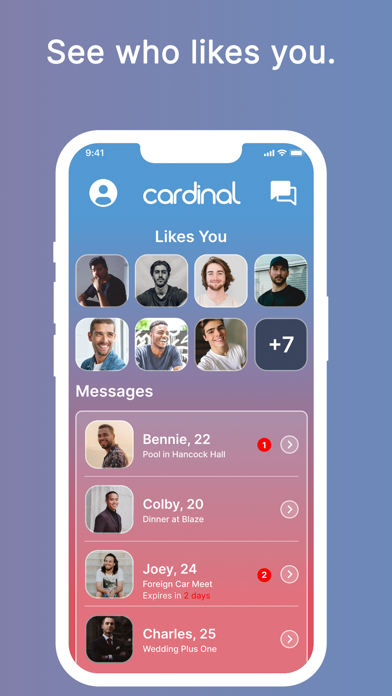 Cardinal Dating Screenshot