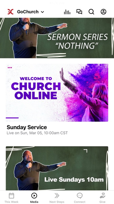 GoChurch.tv Screenshot