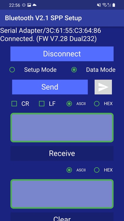 Bluetooth V2.1 SPP Setup