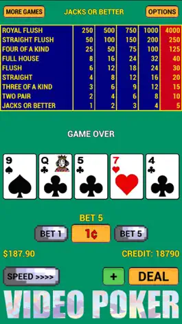 Game screenshot Video Poker Super Classic hack