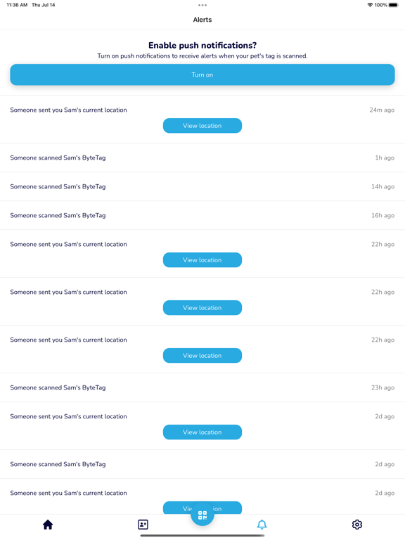 ByteTag iPad screenshot 3 - Lifestyle app