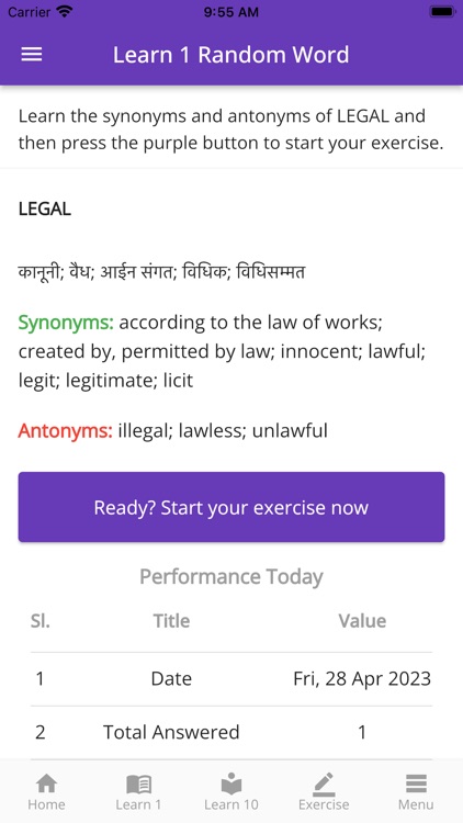 CLAT PG Vocabulary & Practice screenshot-0