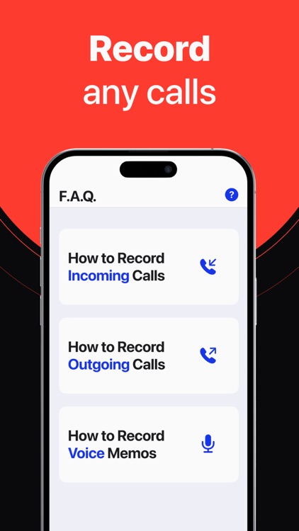 The Voice Recorder, Call Мемоs screenshot-3
