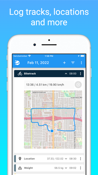 Nuggets - Structured diary Screenshot