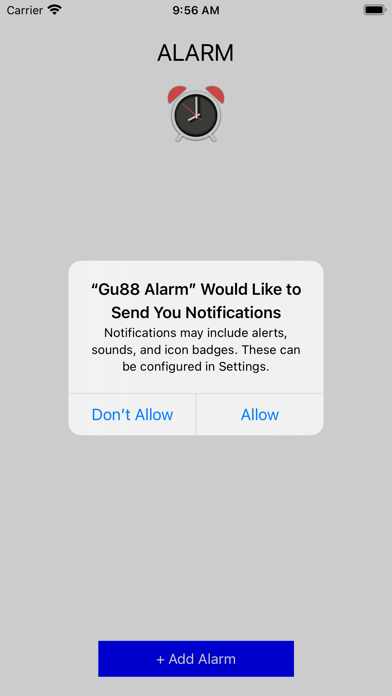 Gu88 Alarm Screenshot