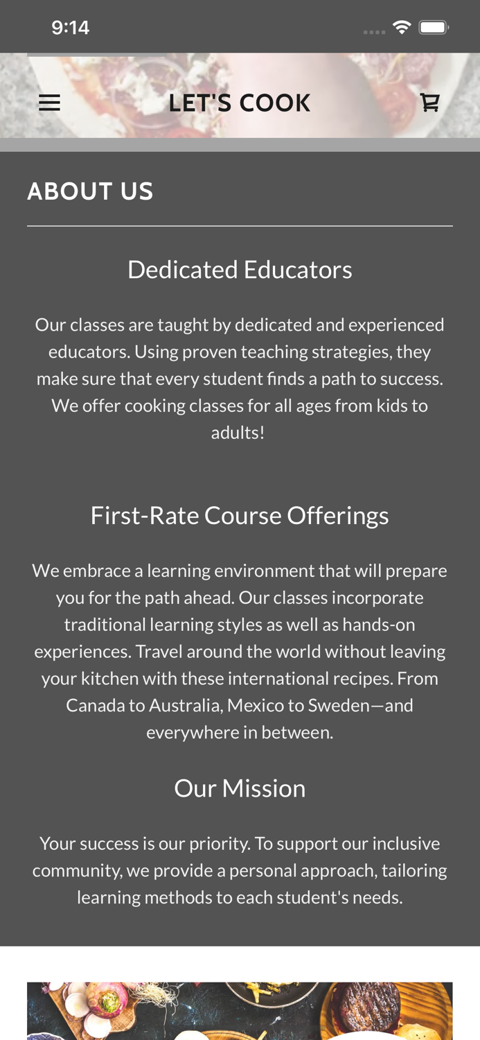 Lets Cook Cooking Classes