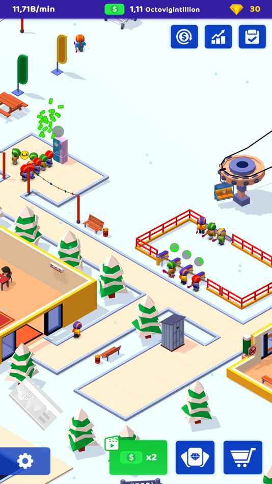 #3. Ski Resort: Idle Snow Tycoon (iOS) 来自: Wojciech Grzesik
