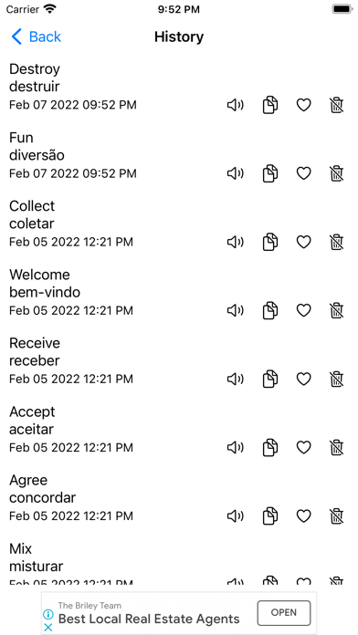 Smart Portuguese Dictionary Screenshot