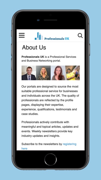 ProfessionalsUK Screenshot