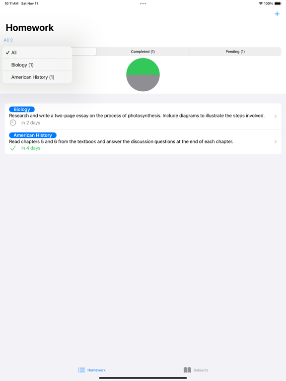 Screenshot #5 pour Simple Homework Tracker Diary