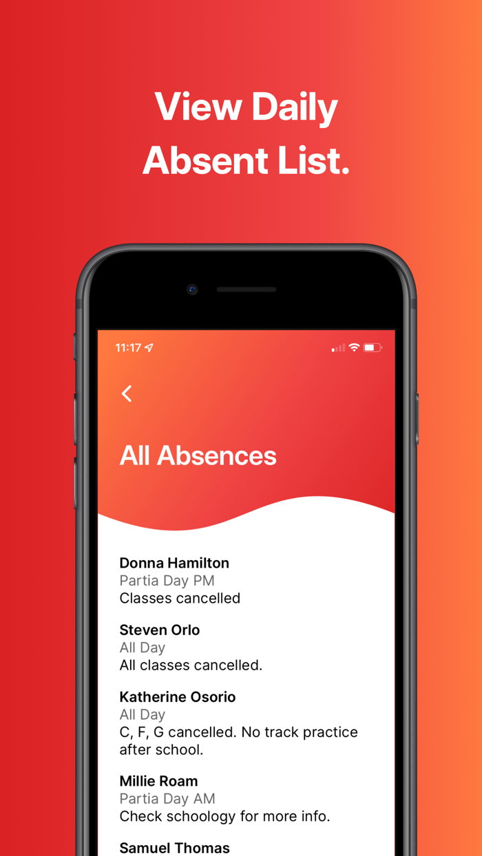 abSENT Cancelled classes