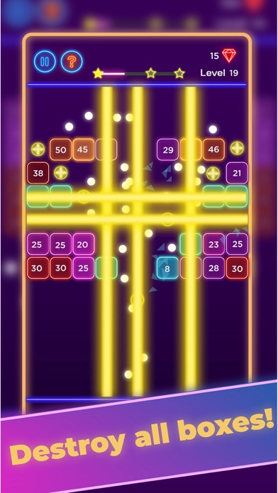 Bricks Breaker - Neon Bricks Screenshot