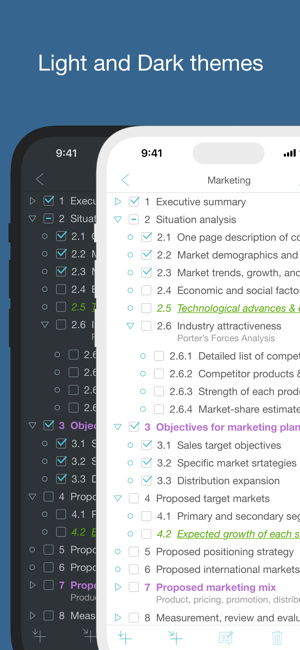 Cloud Outliner - Nested Lists Screenshot