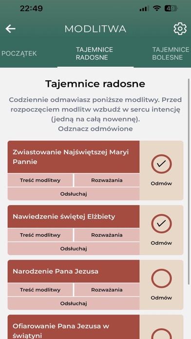 Nowenna pompejańska i różaniec Screenshot