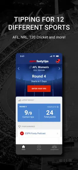 Game screenshot footytips - Footy Tipping App hack