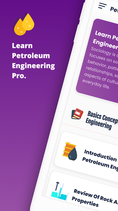 Screenshot 1 of Learn Petroleum Engineering App