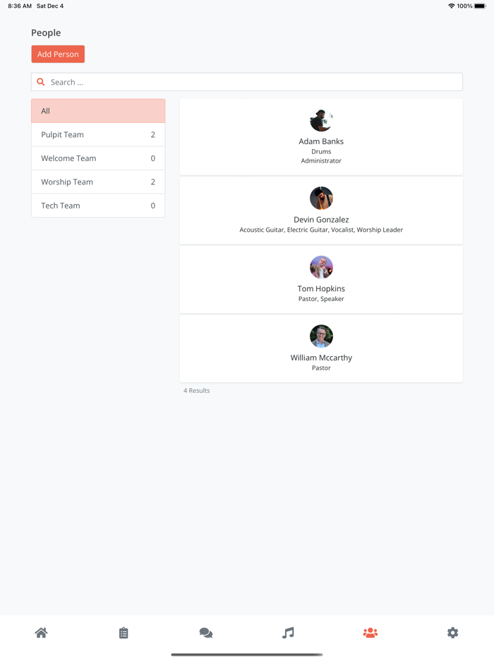 Planning by WorshipTools