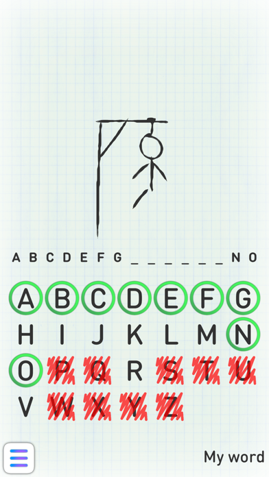 Hangman: in words with friends Screenshot