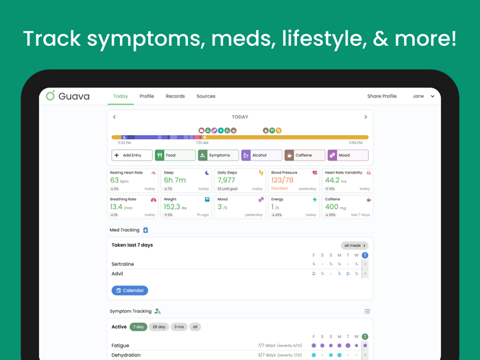 Guava Personal Health Tracker