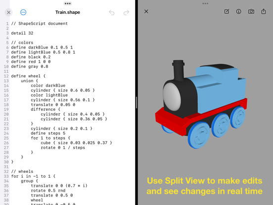 ShapeScript Mobile iPad screenshot 3 - Graphics & Design app