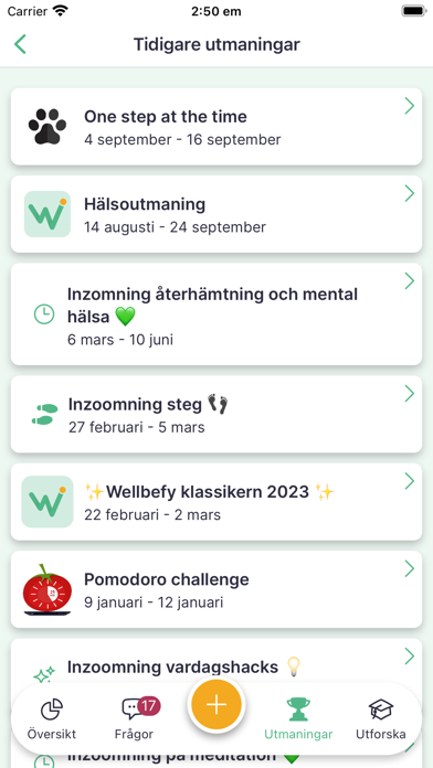 Wellbefy Screenshot