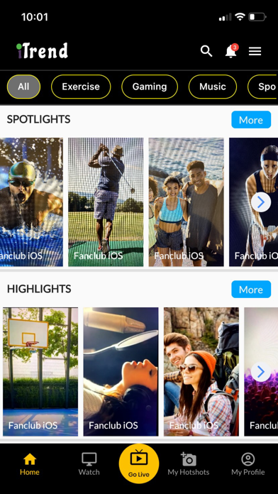 iTrend:Athletics&Entertainment Screenshot