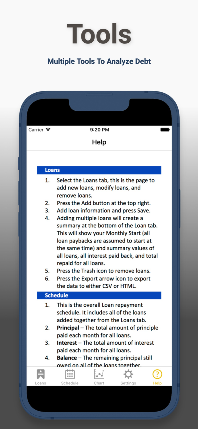 Student Debt and Loan Calculator
