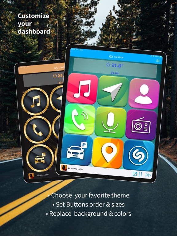 iCarMode: Drive Safe Dashboardのおすすめ画像1