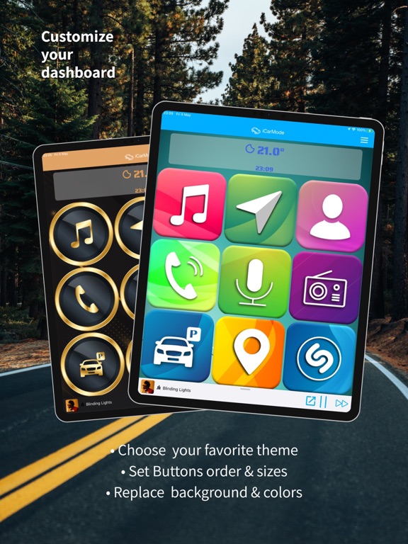 Screenshot #1 for iCarMode: Drive Safe Dashboard
