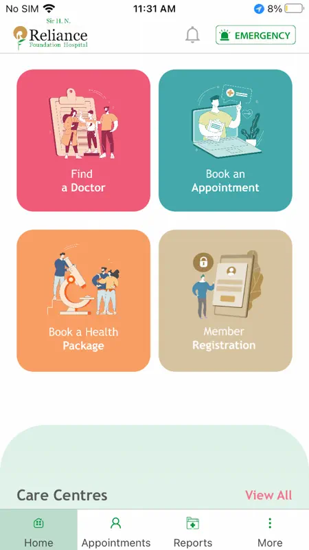 Reliance Foundation Hospital screenshot 2 of 8