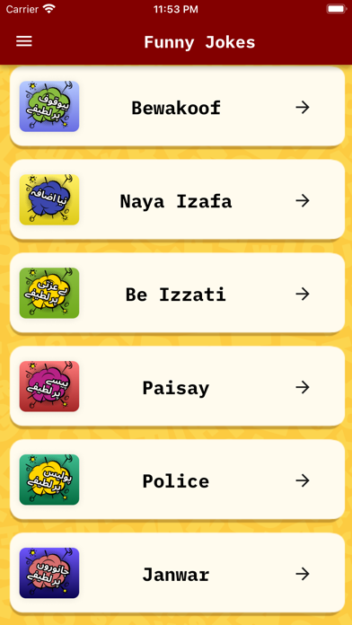 Funny Jokes Messages Screenshot