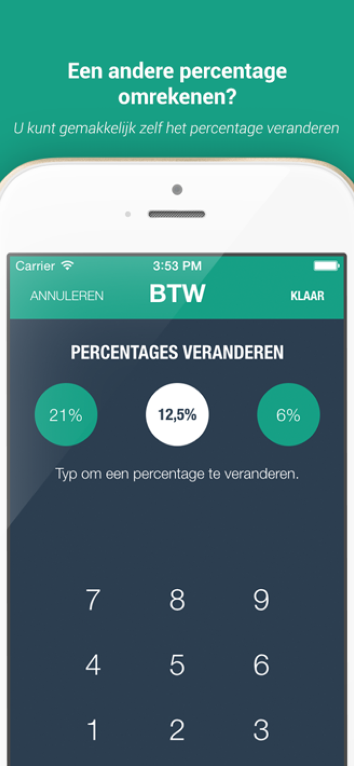 BTW berekenen app - BTW