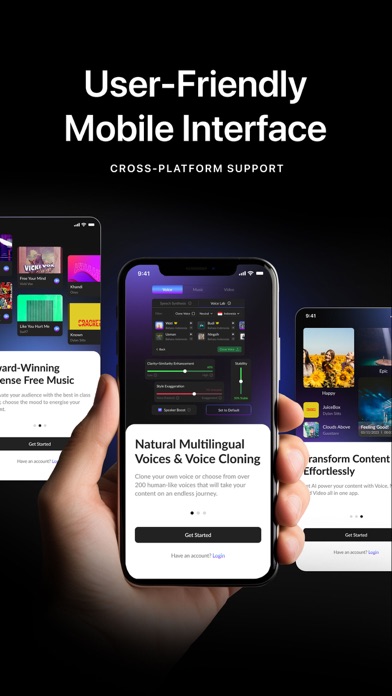 Voice Air Multimedia App Screenshot