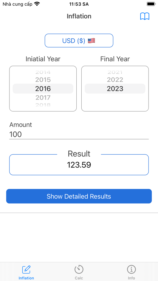 #1. Inflation Calculator - Calc (iOS) By: Phan Nhat Đang