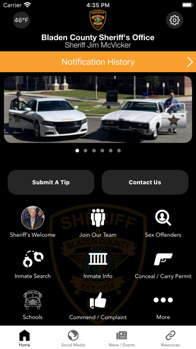 Bladen County Sheriff NC Screenshot