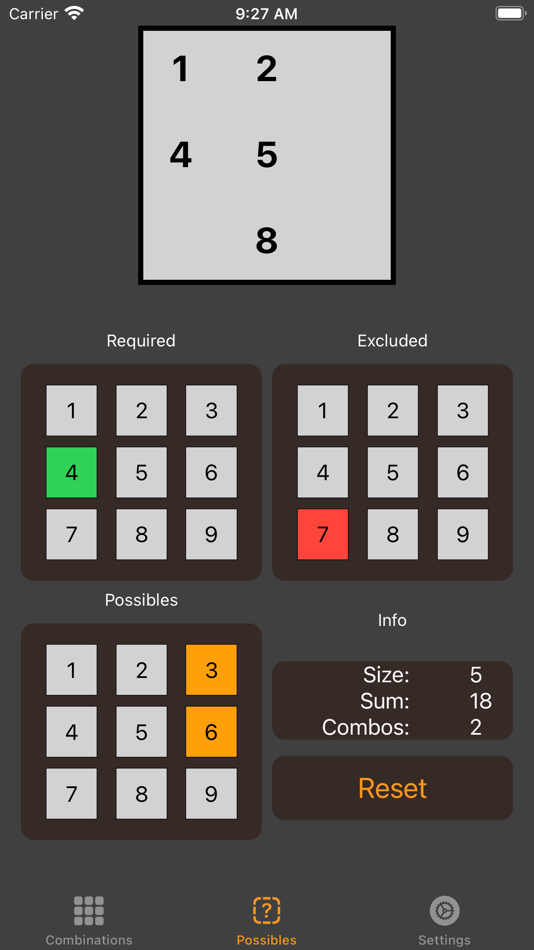 #3. Killer Sudoku Aide (iOS) Podle: Eugene Glover