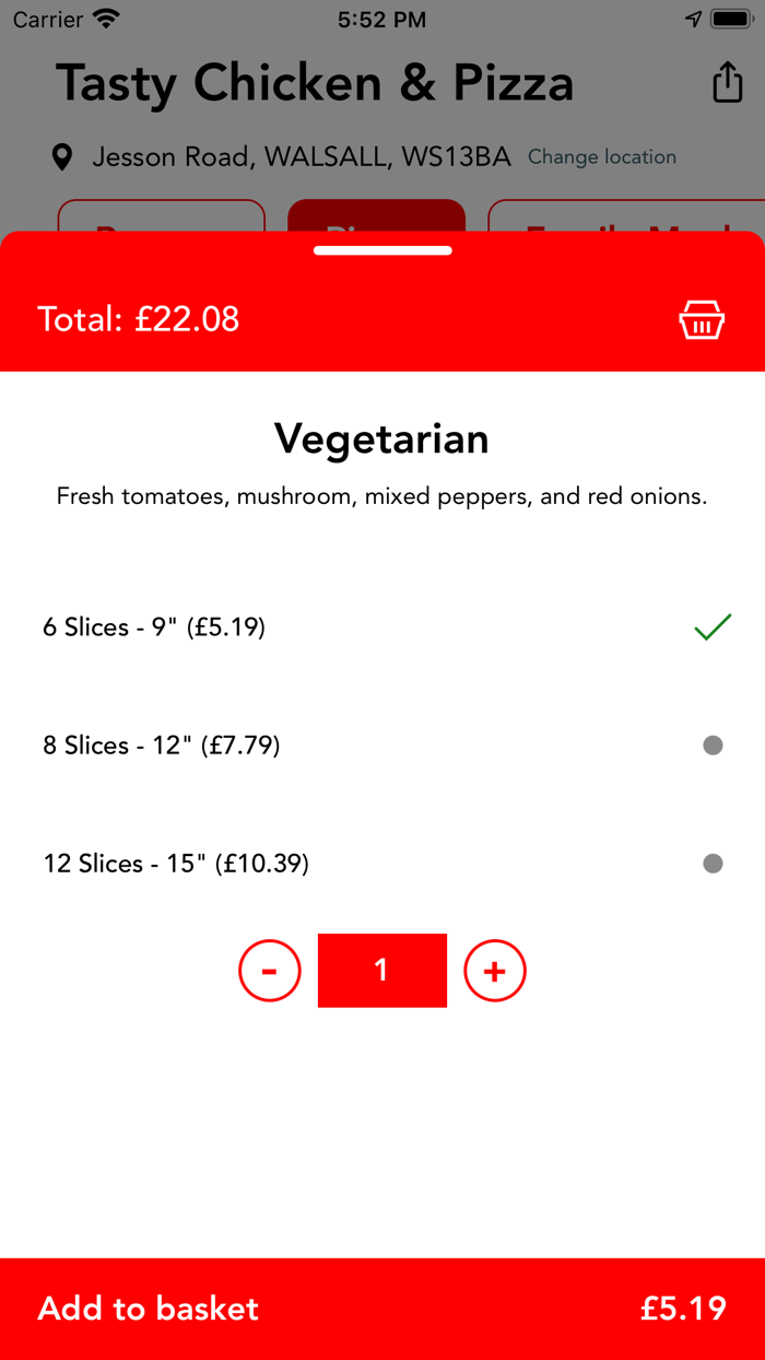 Tasty chicken and pizza