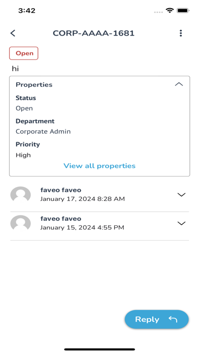 JH HelpDesk Screenshot