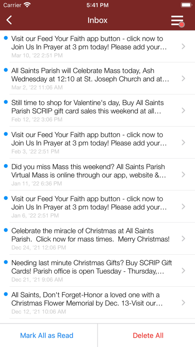 All Saints Parish - Evansville Screenshot