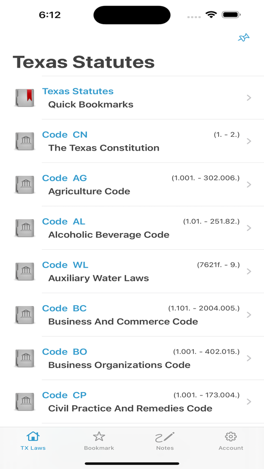 TX Laws, Texas Statutes Codes - 9.240312 - (iOS)
