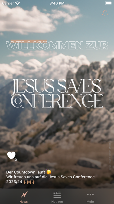 Jesus Saves Conference Screenshot