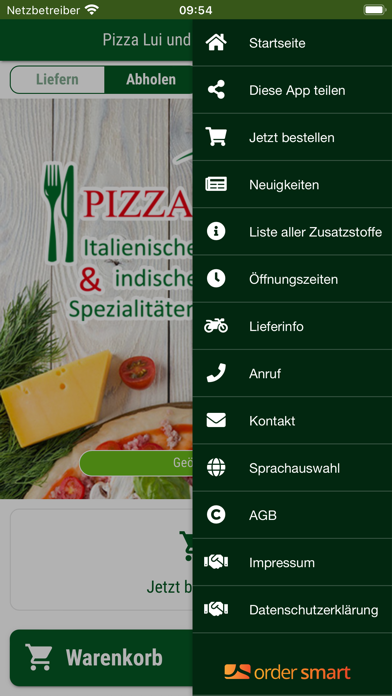 Pizza Lui und Indische Food Screenshot