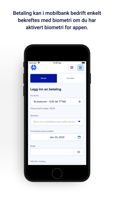 Sparebanken Møre Bedrift Screenshot