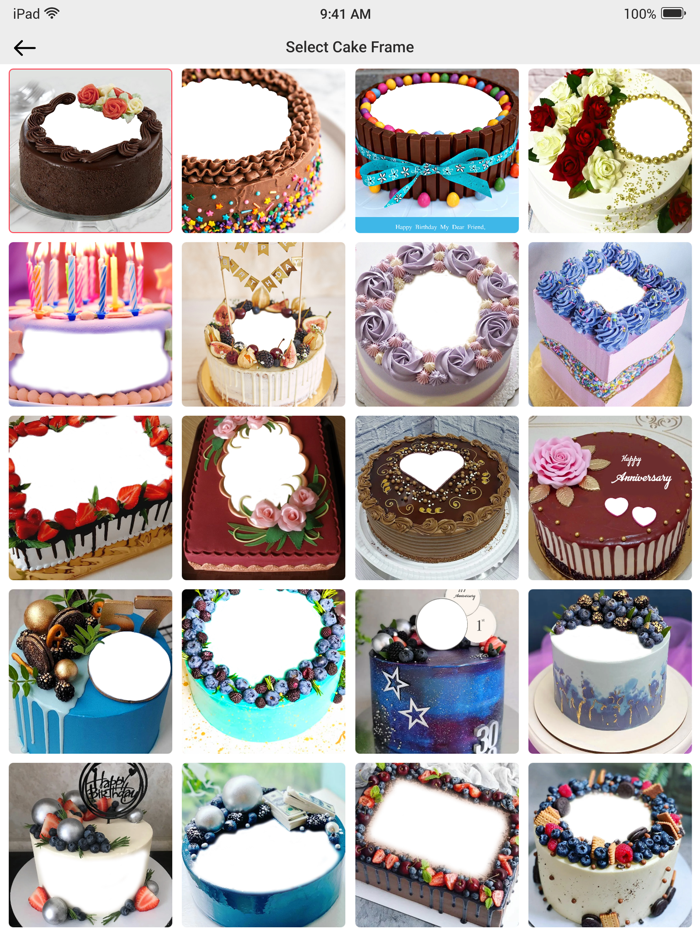 Photo on Cake Pics Editor App