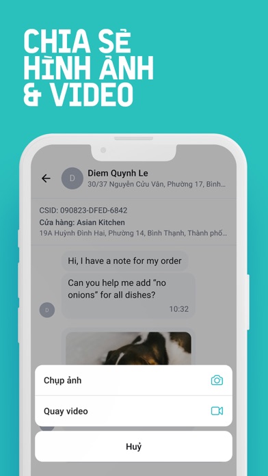 BAEMIN Rider Chat Screenshot