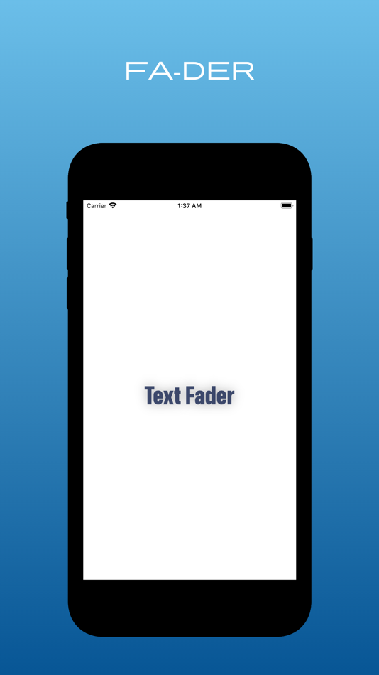#1. Text Fader (iOS) By: Basel AbuTaleb