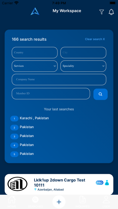 PROFESSIONAL LOGISTICS NETWORK Screenshot