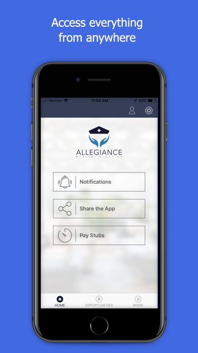 Allegiance Medical Staffing Screenshot