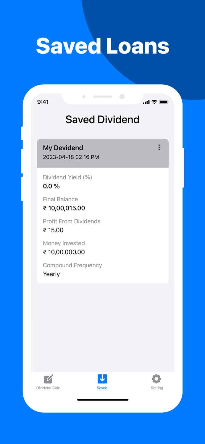 Dividend Calc-Yield Tracker sz